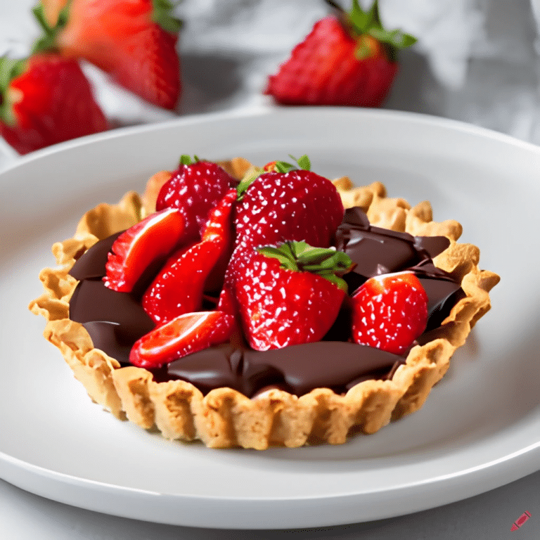 Recette des Tartelettes au Chocolat et aux Fraises