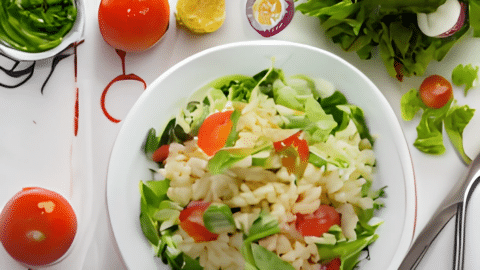 Salade de riz façon basquaise - Primevere