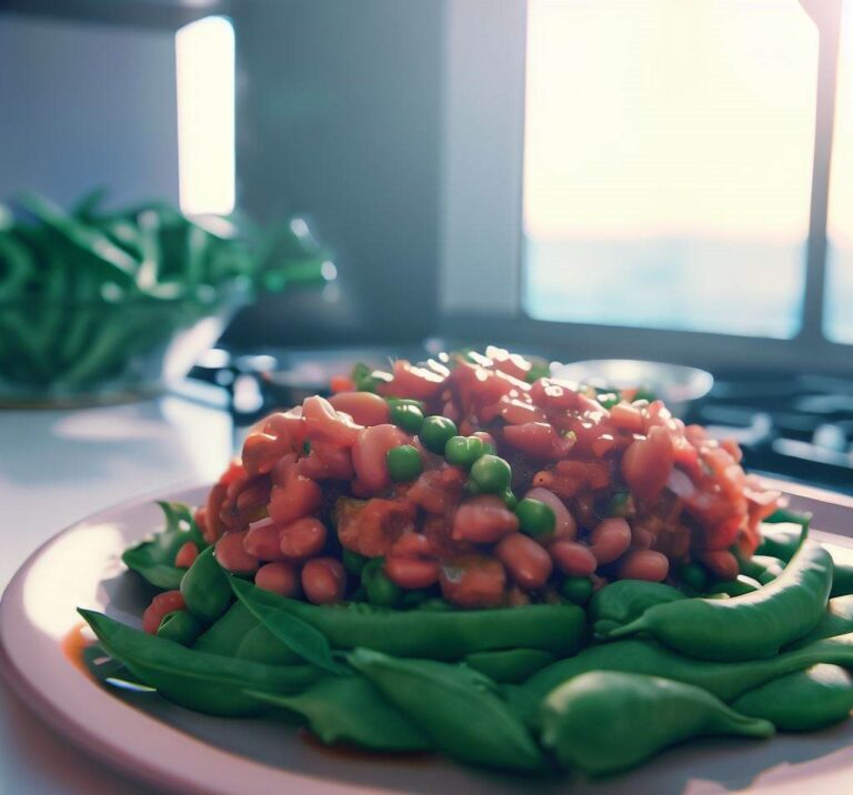 Haricots mange tout à la grecque