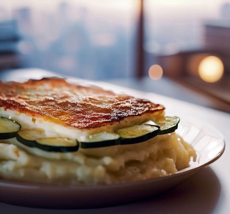 Lasagnes pommes de terres, courgettes