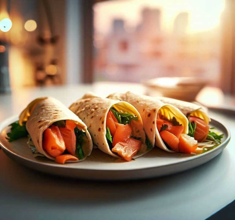 Les wraps au saumon façon Tacos
