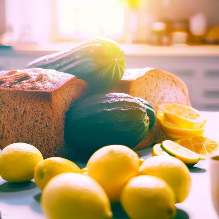 Recette du Pain aux courgettes citronnées