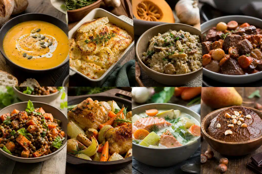 Idées de menus de la semaine en hiver : des repas simples et réconfortants